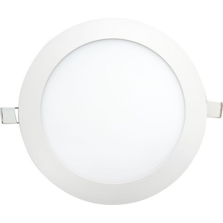 Spot led slim rotund/15w/6400k alb rece