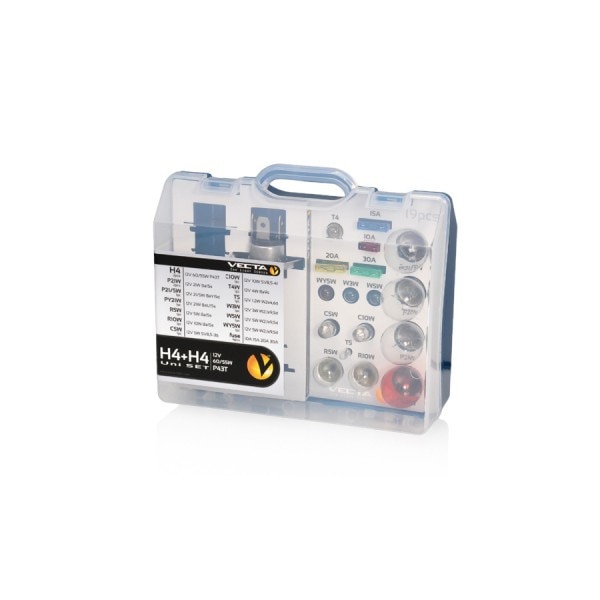 Set becuri 12V , H4 + H4, Uni Set, Vecta