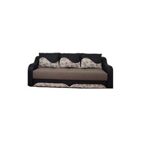 Canapea extensibila Marta, Negru/maro, 218x97x75 cm