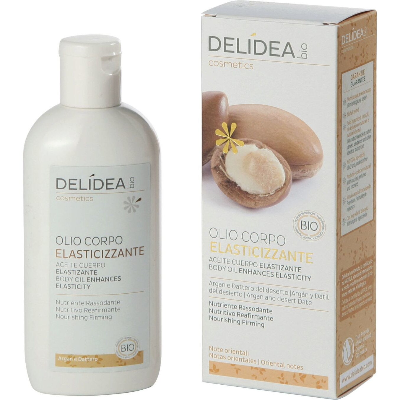 Ulei de corp cu argan si curmale, Delidea, 100ml