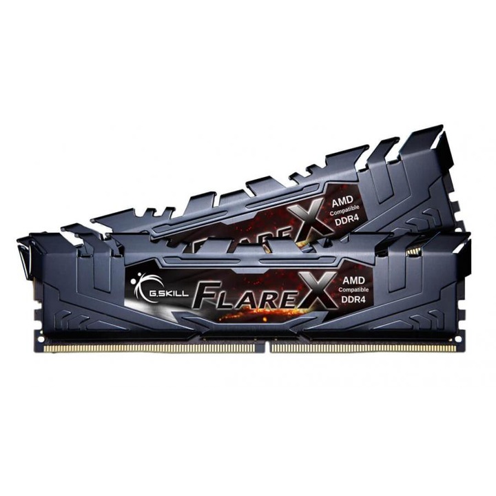 G.Skill Flare X (for AMD) Memória, DDR4 16GB (2x8GB), 3200MHz, CL14, 1.35V, XMP 2.0
