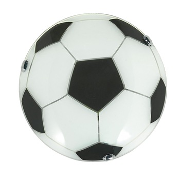 Plafoniera Soccer, Lampex, E27, 2×40W, Negru/Alb Plafoniera Soccer, Lampex, E27, 2×40W, Negru/Alb