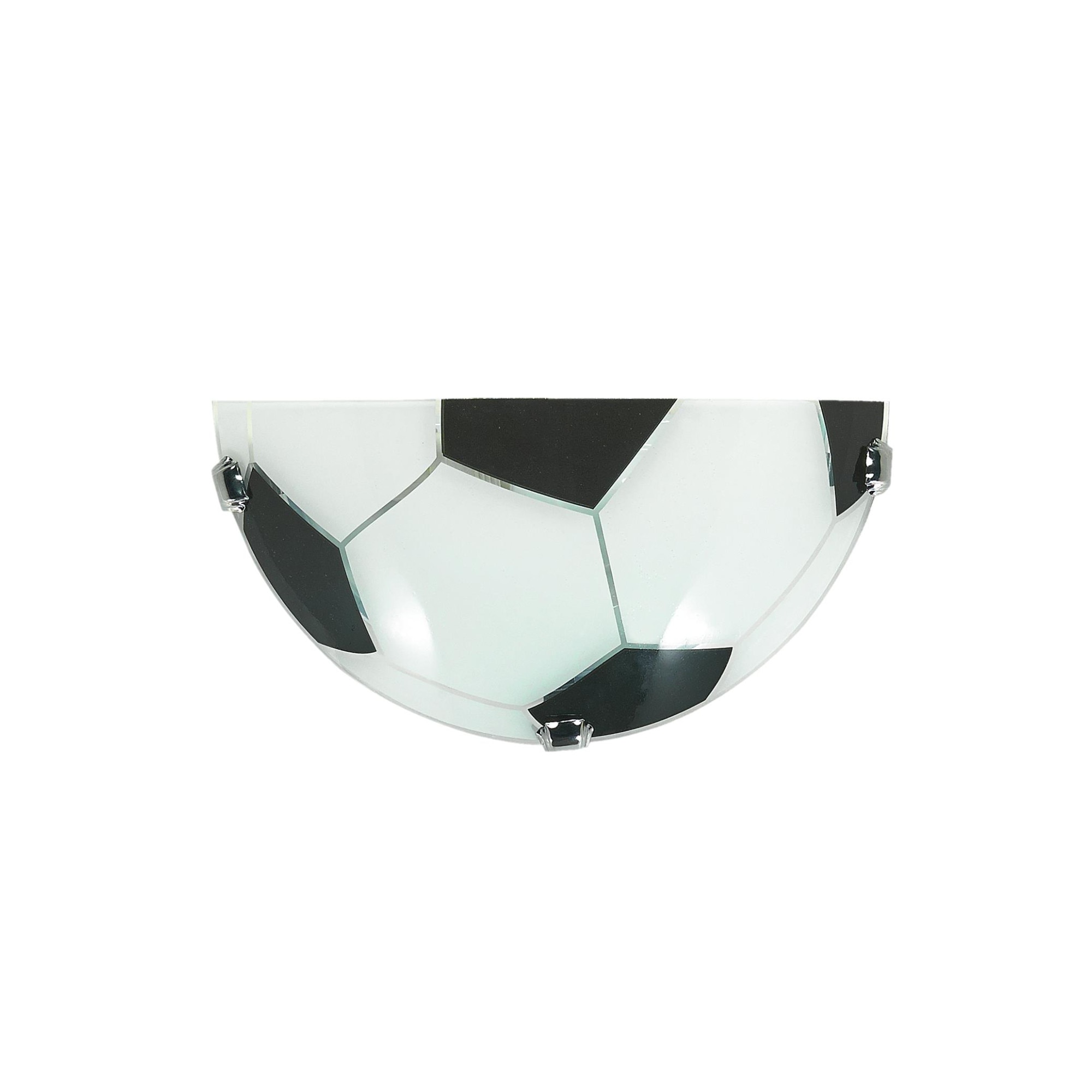 Aplica Soccer, Lampex, E27, 1×60W, Negru/Alb