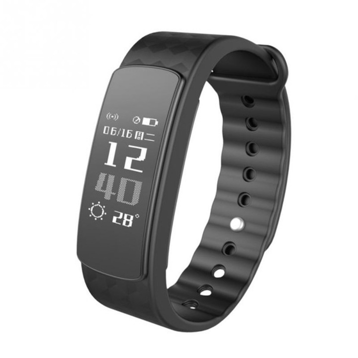 Bratara fitness MoreFIT™ i3 HR Pro, Control prin gesturi, rezistenta la apa ip67 , monitorizare puls si somn, cronometru, notificari apeluri si sms, Android, iOS, vibratii, negru