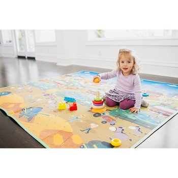 Covoras de Joaca cu Doua Fete pentru Copii Prince Lionheart City / Farm Covoras de Joaca cu Doua Fete pentru Copii Prince Lionheart City / Farm