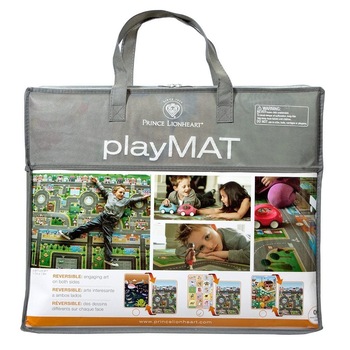 Covoras de Joaca cu Doua Fete pentru Copii Prince Lionheart City / Dinosaur Covoras de Joaca cu Doua Fete pentru Copii Prince Lionheart City / Dinosaur