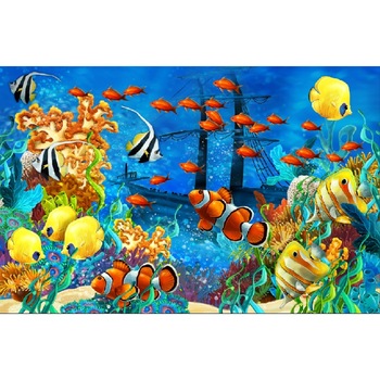 Autocolant Lumea subacvatica 2, 220 x 135 cm Autocolant Lumea subacvatica 2, 220 x 135 cm