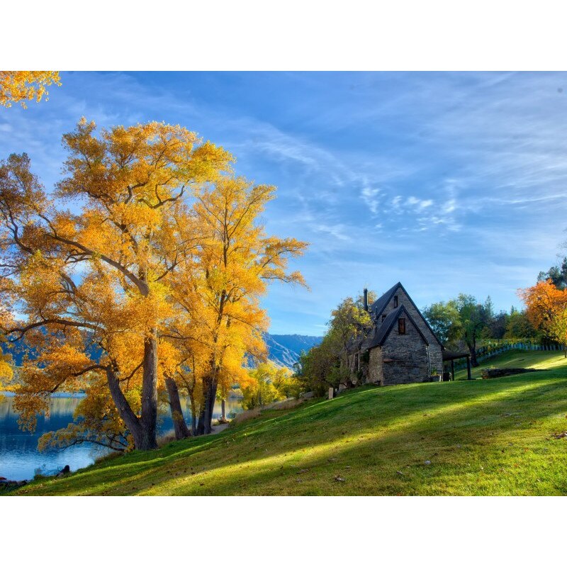 Autocolant Casa de langa lac, 270 x 200 cm