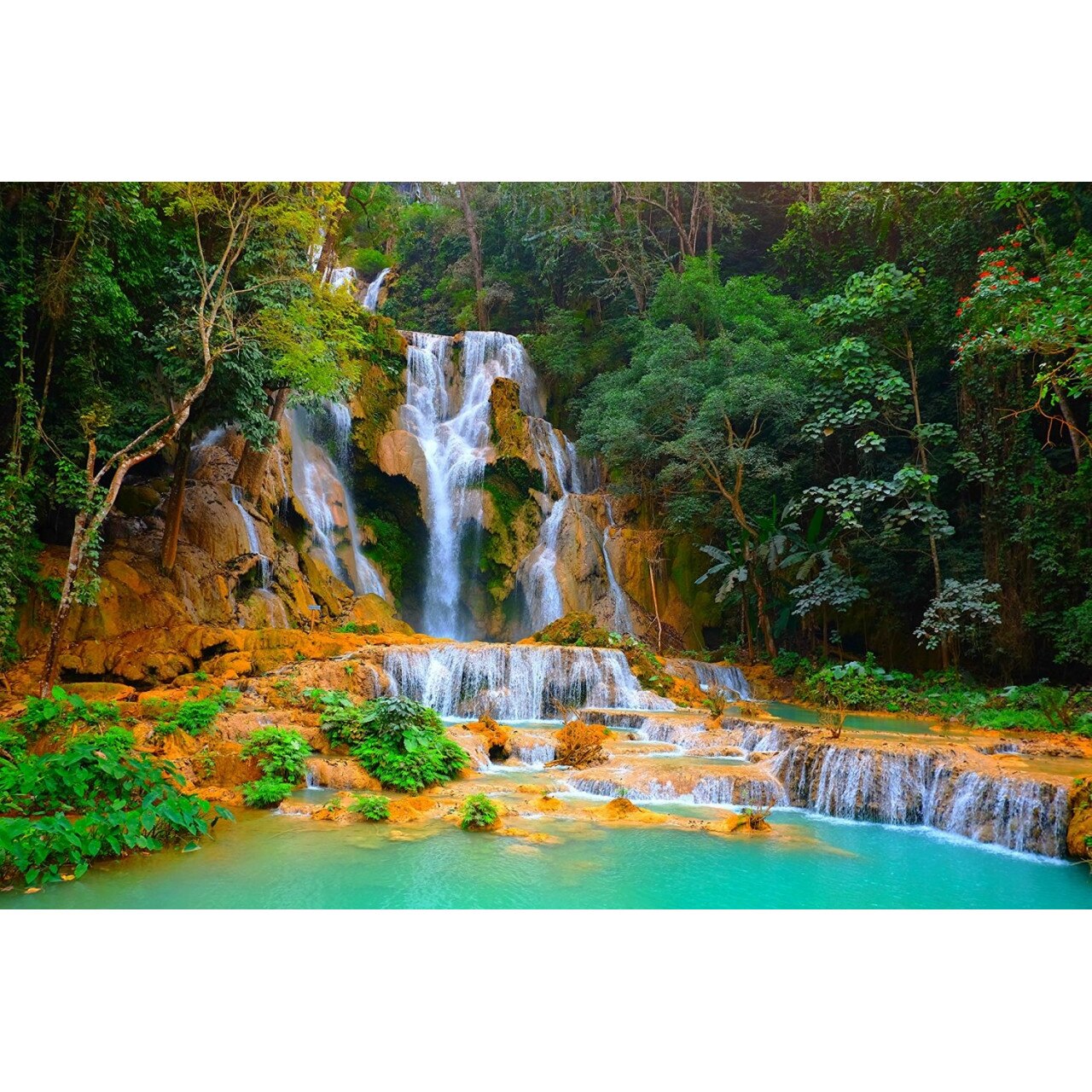 Autocolant Cascada din Laos, 270 x 200 cm