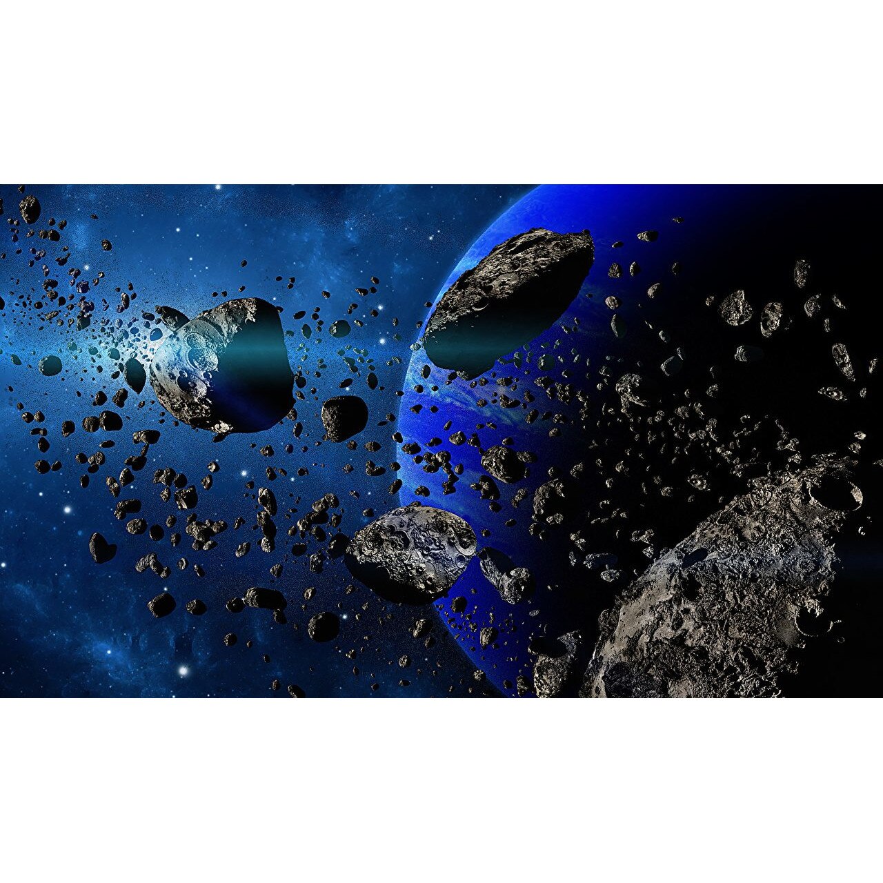 Tablou canvas Asteroizi, 45 x 30 cm