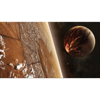 Fototapet de perete autoadeziv si lavabil Impact in univers, 220 x 135 cm Fototapet de perete autoadeziv si lavabil Impact in univers, 220 x 135 cm