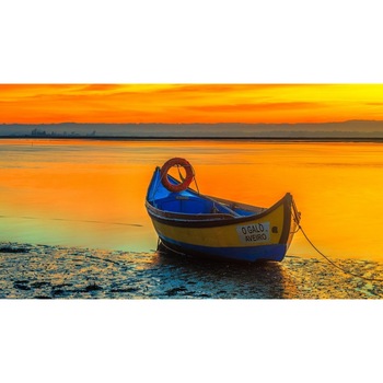 Tablou canvas Barca naufragiata, 105 x 70 cm Tablou canvas Barca naufragiata, 105 x 70 cm