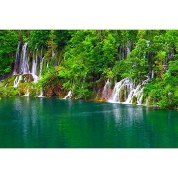 Tablou canvas Cascada din padure, 45 x 30 cm Tablou canvas Cascada din padure, 45 x 30 cm
