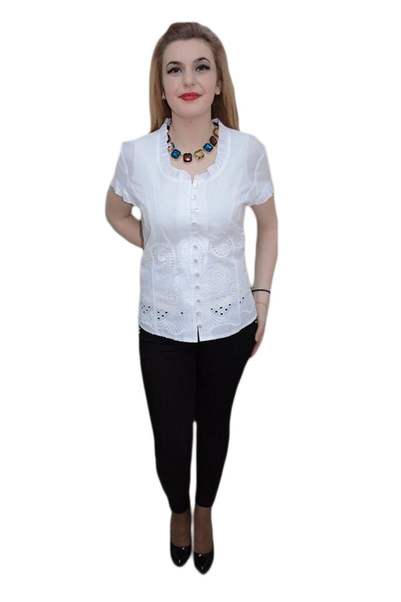 Bluza rafinata, de culoare alba, D&J Exclusive