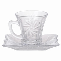 Set de cafea Tadis Kaveh, 12 piese, sticla