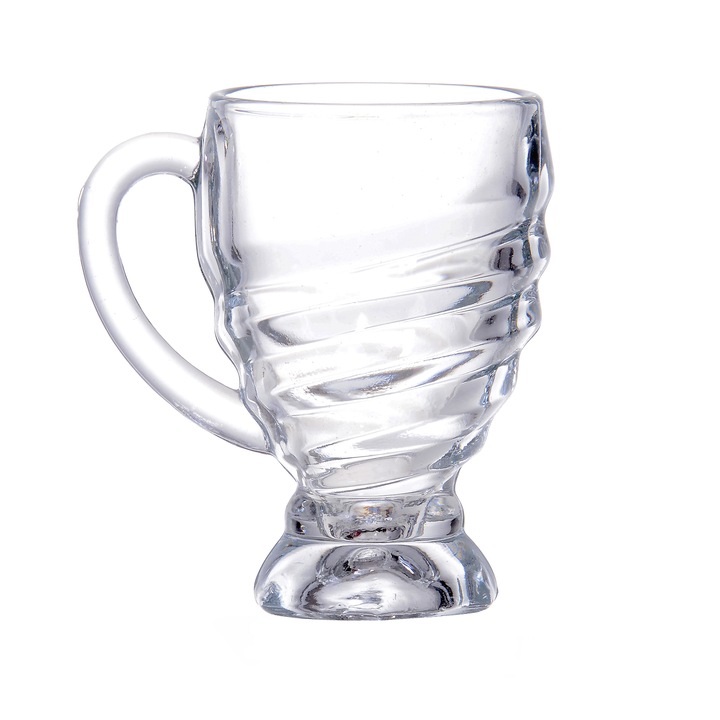 Комплект 6 чаши Eliza Kaveh, Стъкло, 190 мл