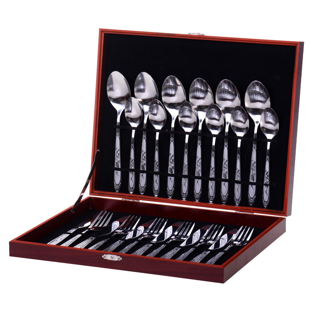 Set 24 tacamuri Eljado, inox