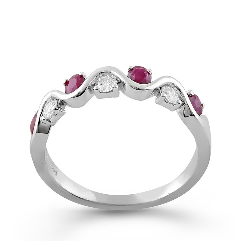 Inel Deruvo Aur 18k Diamante, Rubine, 53 RAJR25867-RUDW