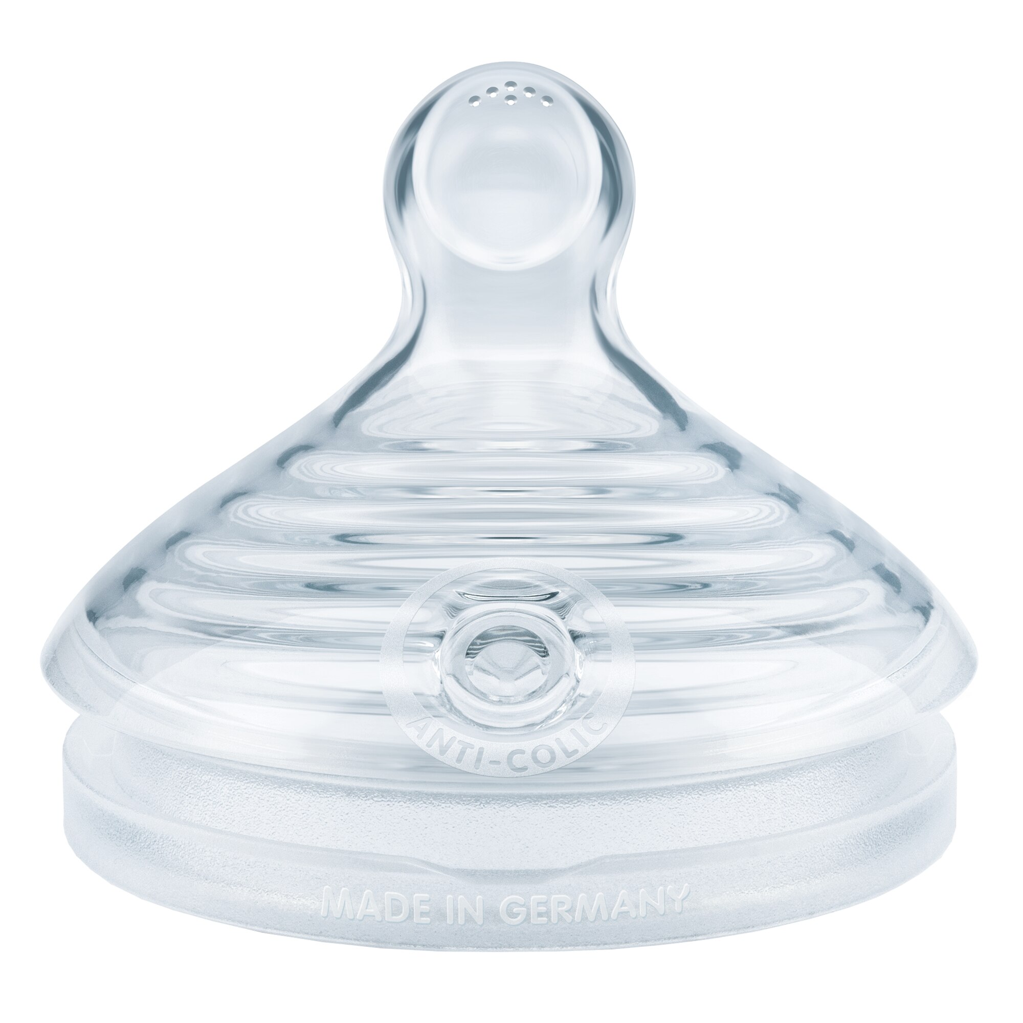 Tetina Nuk Nature Sense silicon, 0-6 luni, marime 1M, 2 buc