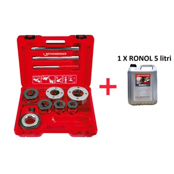 Masina de filetat manual Rothenberger SUPER CUT Ø 1/2 - 2 + Cadou Ulei de filetat 1 x Ronol 5 litri Masina de filetat manual Rothenberger SUPER CUT Ø 1/2 - 2 + Cadou Ulei de filetat 1 x Ronol 5 litri