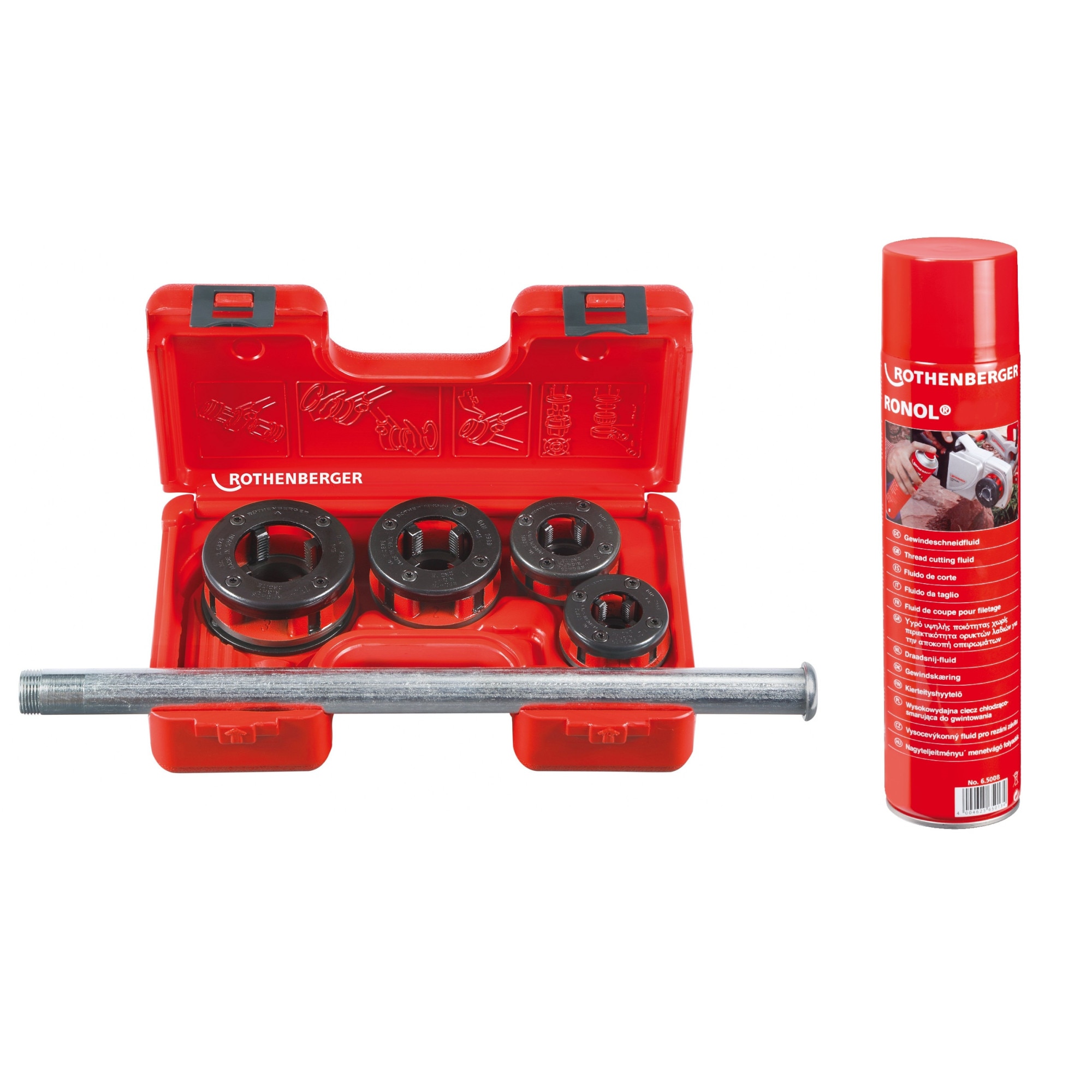 Masina de filetat manual Rothenberger SUPER CUT Ø 1/2 - 1.1/4 + Ulei de filetat 65008