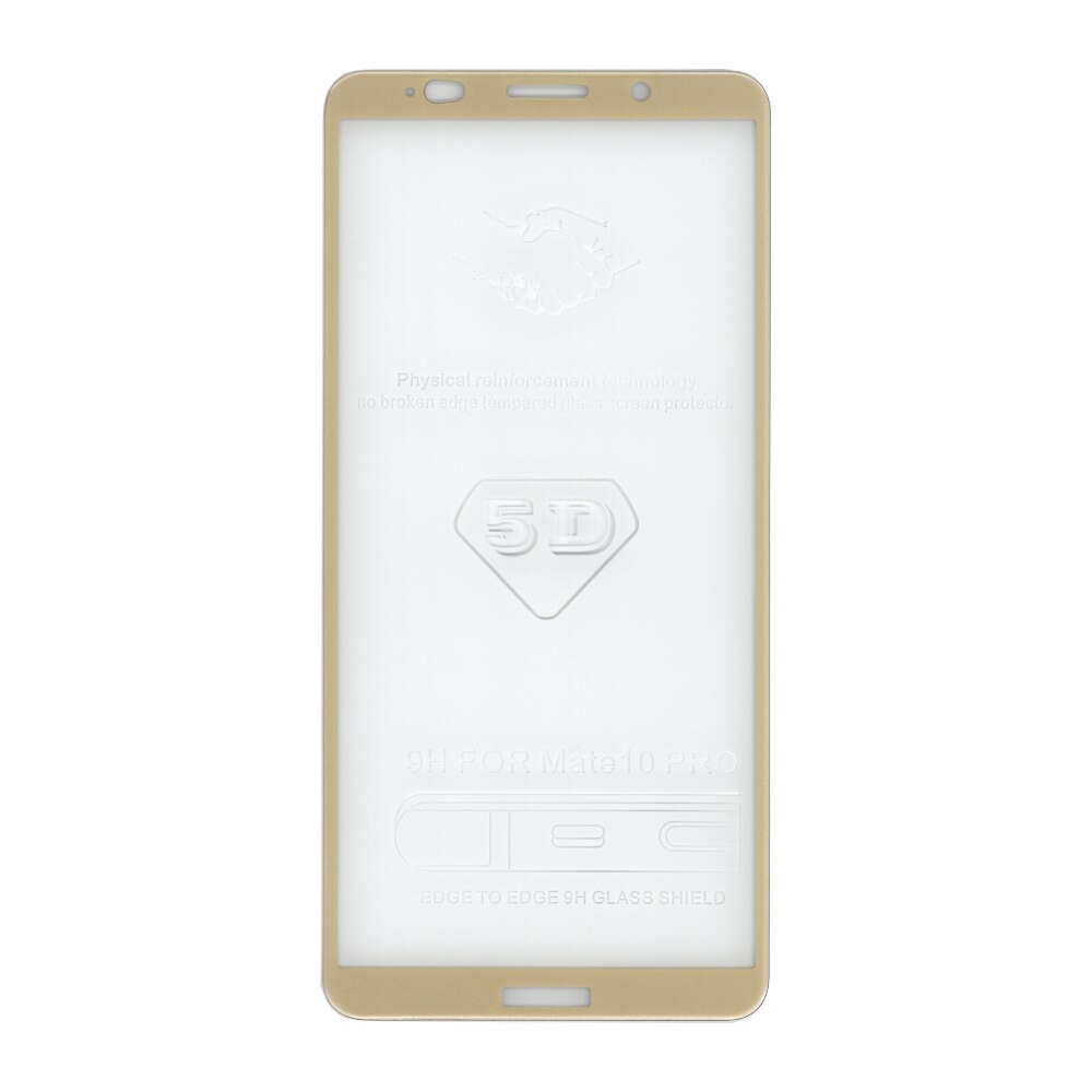 Folie sticla 5D EuroCELL pentru Huawei Mate 10 Pro , auriu