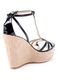 Sandale platforma dama, piele, Il Laccio, negru, 39 EU