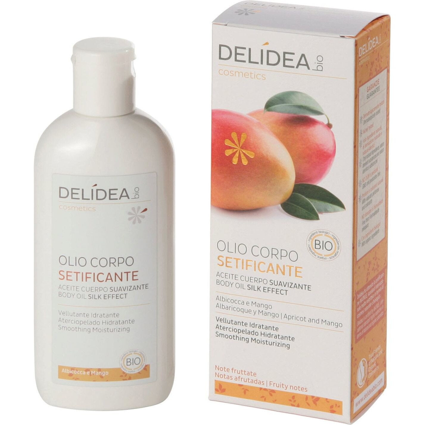 Ulei de corp cu caise si mango, Delidea, 100ml