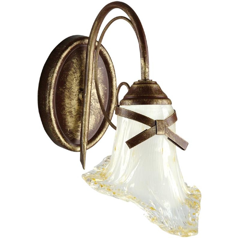 Aplica Bow, Lampex, E14, 1 × 40W, Maro/Alb