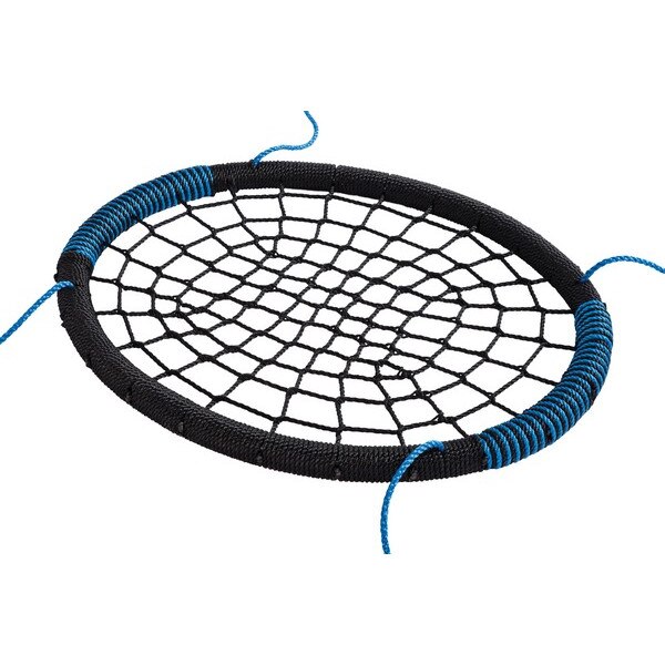 Leagan rotund tip cuib pentru copii KBT Oval, Albastru/Negru