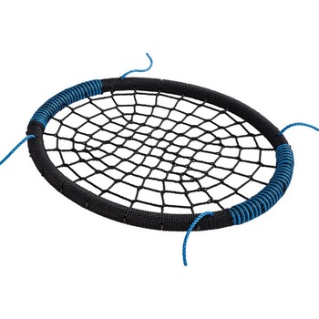 Leagan rotund tip cuib pentru copii KBT Oval, Albastru/Negru Leagan rotund tip cuib pentru copii KBT Oval, Albastru/Negru