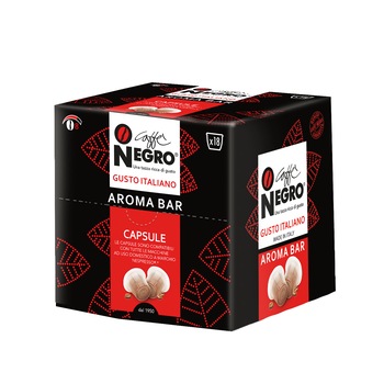 Capsule Caffe Negro, compatibile Nespresso, Aroma Bar, 18 bucati Capsule Caffe Negro, compatibile Nespresso, Aroma Bar, 18 bucati