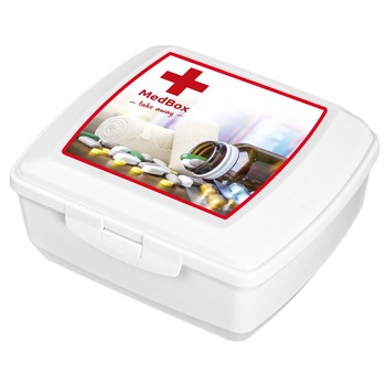 Cutie pentru medicamente BRANQ DOSTAWCA MedBox 5940, 0.85 L, Alb Cutie pentru medicamente BRANQ DOSTAWCA MedBox 5940, 0.85 L, Alb