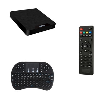 Mini PC TV Box W95, 4K, Quad-Core, 2GB RAM, 16GB, WiFi, HDMI, Android 7.1, Mini Tastatura wireless iluminata 7 culori, CONFIGURAT cu aplicatii pentru TV, Popcorn Time, Consultanta gratuita Mini PC TV Box W95, 4K, Quad-Core, 2GB RAM, 16GB, WiFi, HDMI, Android 7.1, Mini Tastatura wireless iluminata 7 culori, CONFIGURAT cu aplicatii pentru TV, Popcorn Time, Consultanta gratuita