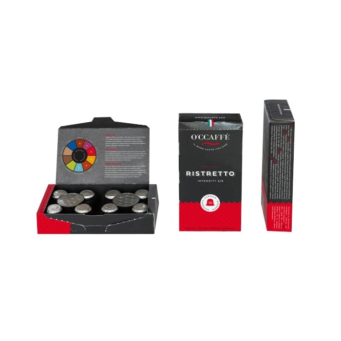 Capsule O'CCAFFE Ristretto, 10 capsule, compatibile Nespresso