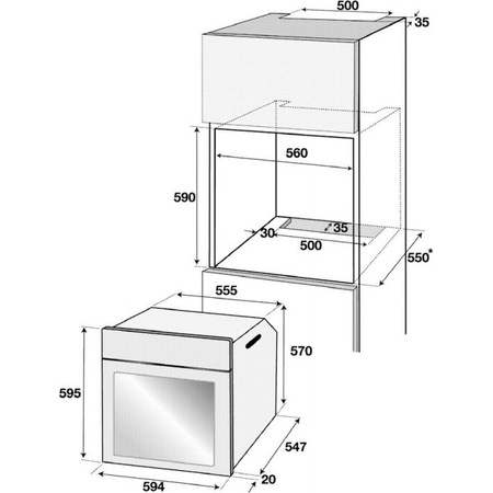 Cuptor incorporabil Beko BIM25300XP, Electric, Grill, Timer, Autocuratare pirolitica, 71 l, Clasa A, Negru