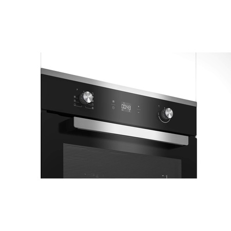 Cuptor incorporabil Beko BIM25300XP, Electric, Grill, Timer, Autocuratare pirolitica, 71 l, Clasa A, Negru