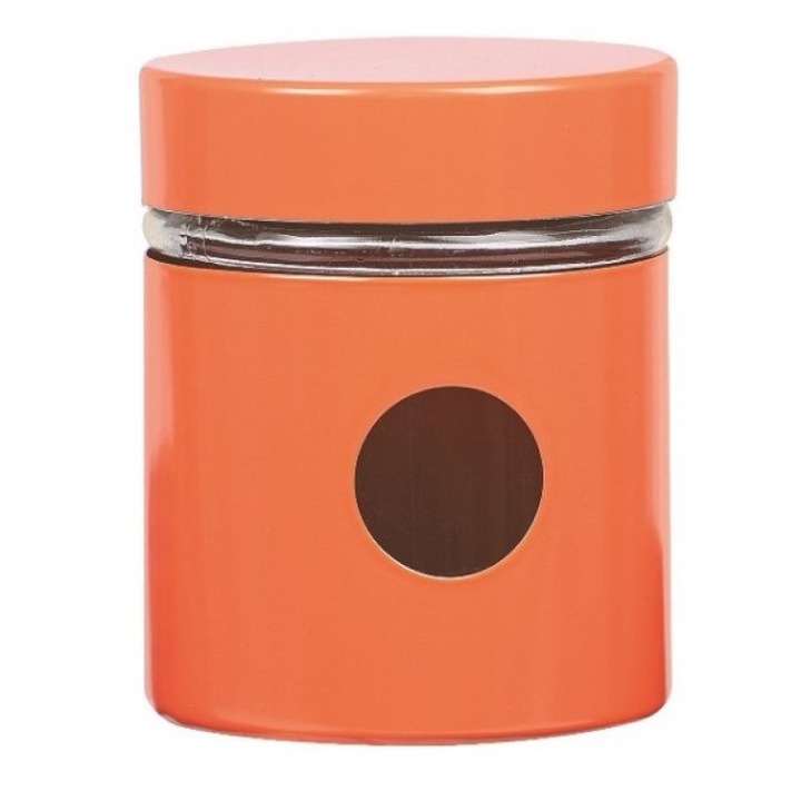 Recipient depozitare, Muhler, MR-1408 OXS, 8.5 x 10 cm, Portocaliu