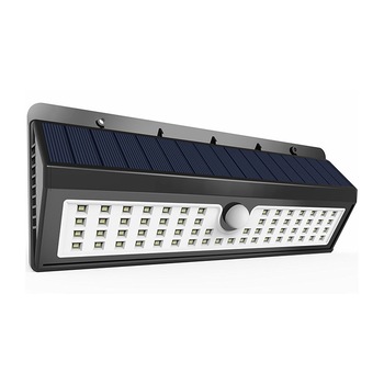 Lampa solara de perete cu senzor de miscare si lumina cu 62 leduri Lampa solara de perete cu senzor de miscare si lumina cu 62 leduri
