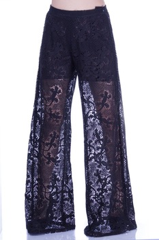 Pantalon dantela neagra Liza Panait I-42E Pantalon dantela neagra Liza Panait I-42E