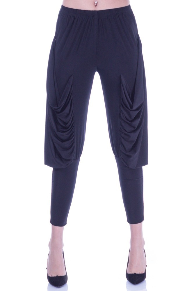 Pantalon negru jerse Liza Panait I-46E