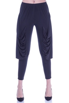 Pantalon negru jerse Liza Panait I-46E Pantalon negru jerse Liza Panait I-46E