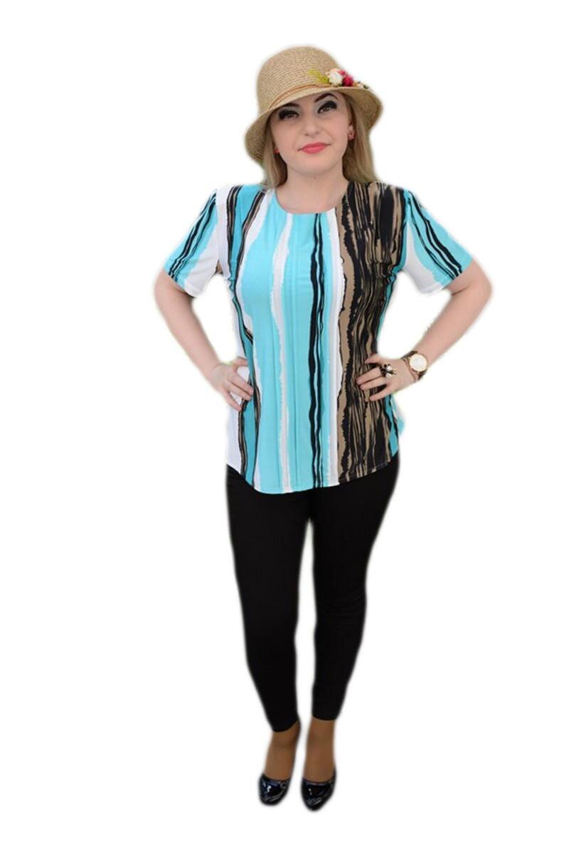 Bluza dama, nuanta turcoaz, D&J Exclusive, Albastru