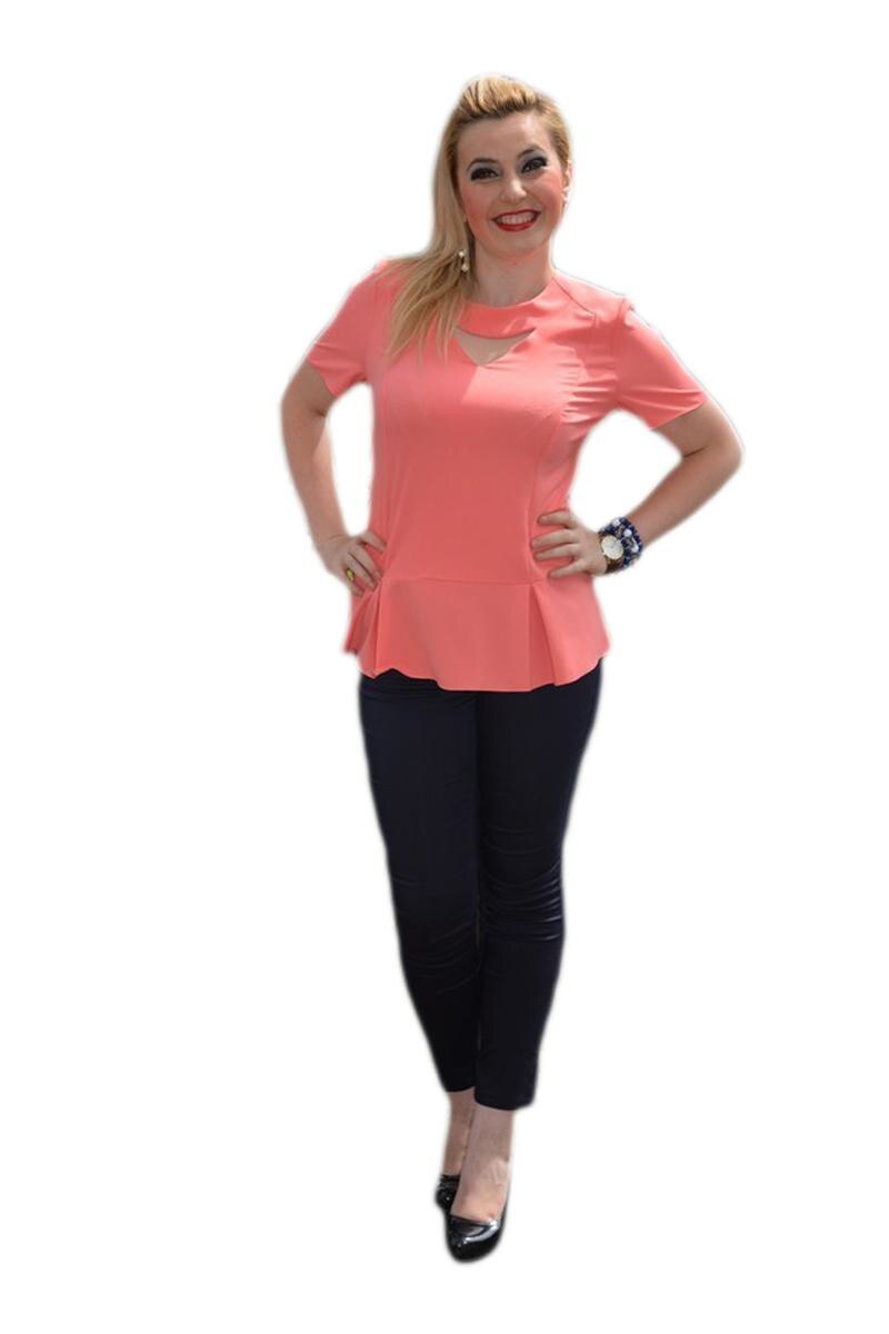 Bluza casual, culoare alba, D&J Exclusive, Corai