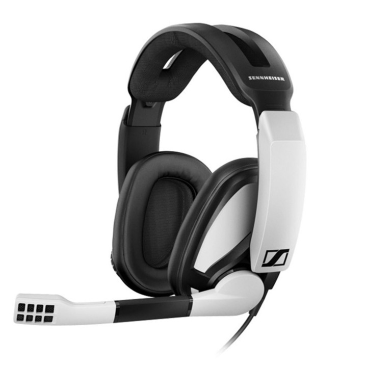 Слушалки Sennheiser GSP 301, микрофон, 15-26000Hz честотен диапазон, гейминг, бели