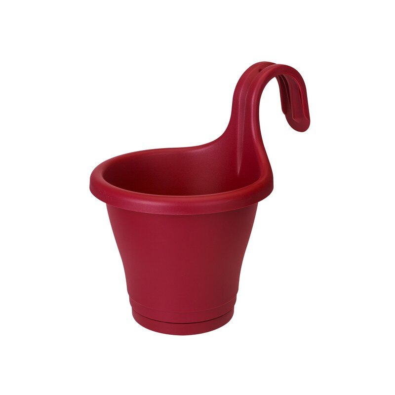 Ghiveci pentru balustrada Corsica Easy Hanger single rosu