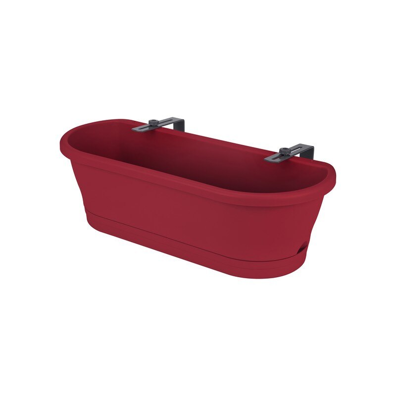 Jardiniera pentru balustrada Corsica Easy Balcony rosu