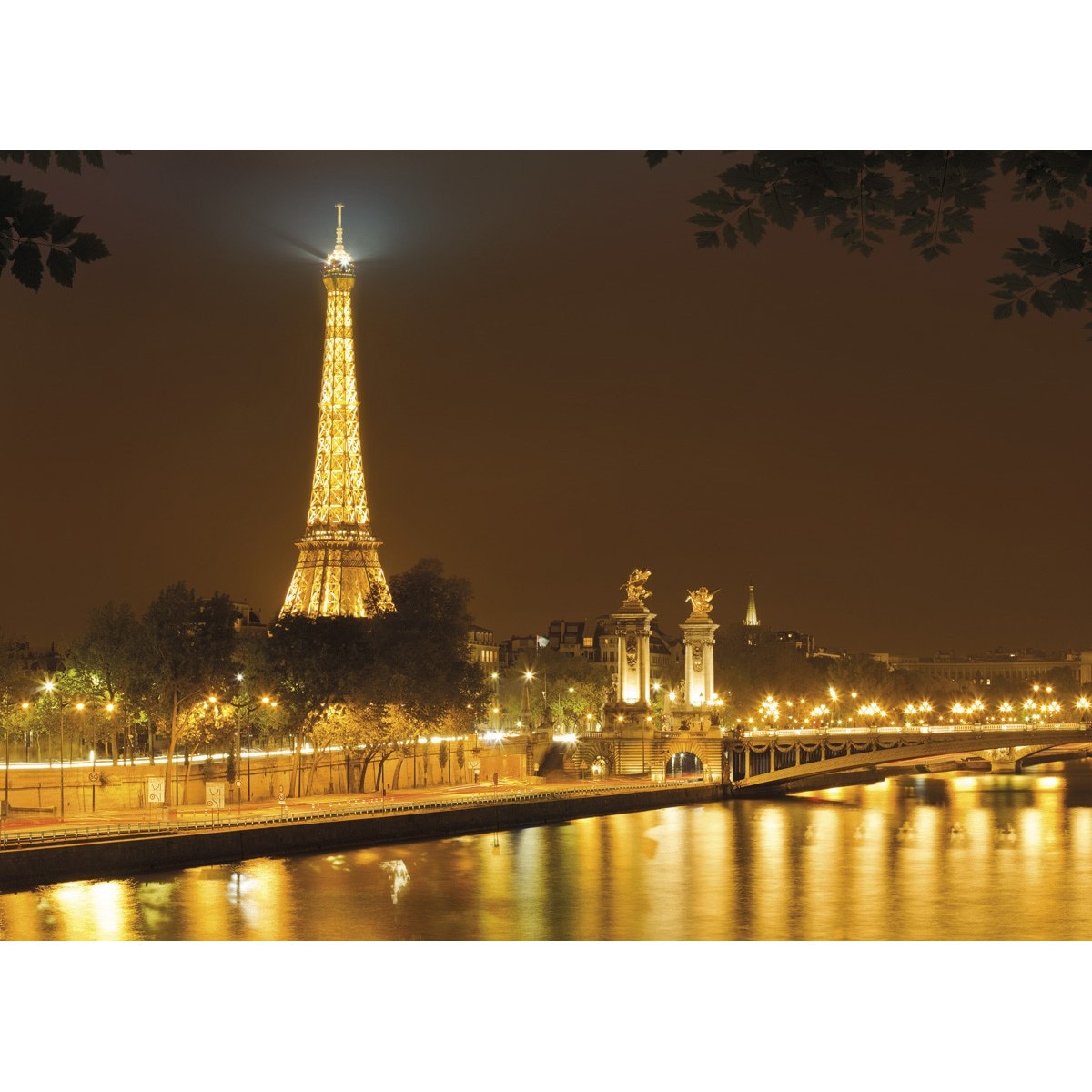Fototapet urban Turnul Eiffel Komar 4-321 Maro 254 X 184cm ( LxI )