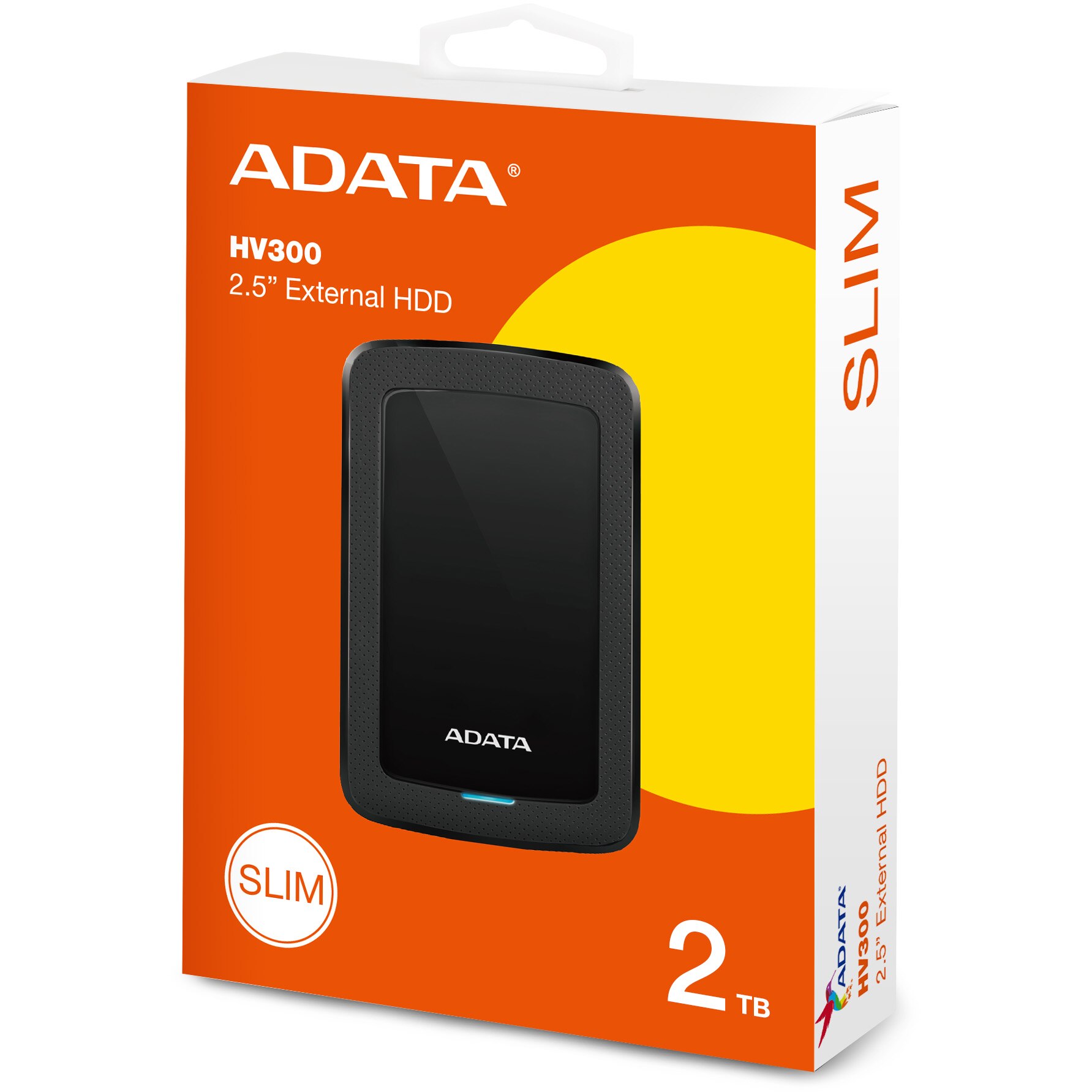 HDD extern ADATA HV300 Slim 2TB, Shock Sensor, 2.5
