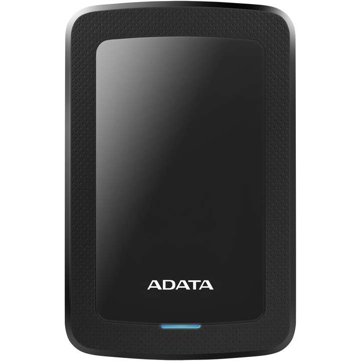 Външен хард диск ADATA HV300 Slim 1TB, Shock Sensor, 2.5", USB 3.1, Черен